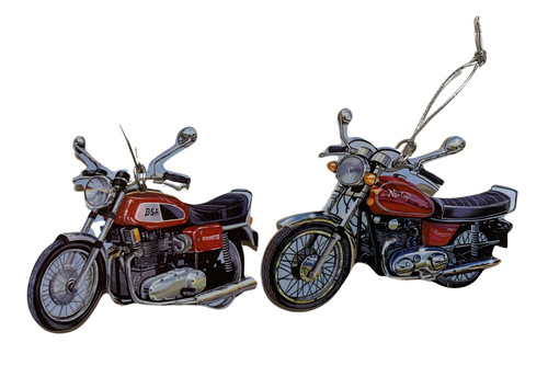 Classic motorbike christmas - classic,