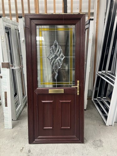 Upvc used door rosewood - upvc,