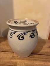 Studio pottery lidded pot jar - studio,