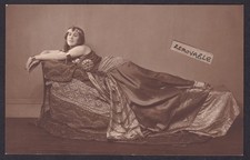 Antique RPPC Beautiful Lady Belle Epoque Theatrical Costume Glamour