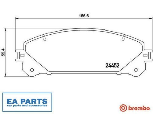 Brake pad set - brake, for