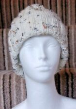 HAND KNITTED ARAN BOBBLE HAT, WOOLCRAFT (STARLING)