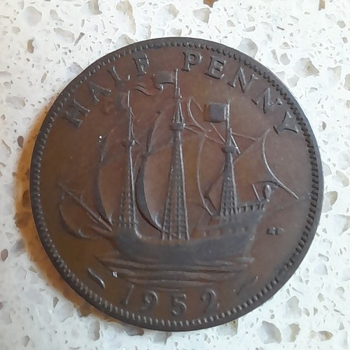 1952 george copper half - 1952, vi