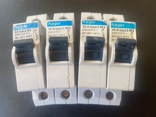 Hager type mcb 5a 32a - m3,