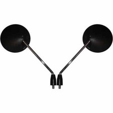 Mirrors 8mm Black Round Left