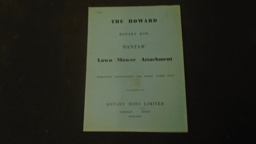 Howard rotavator bantam - howard,