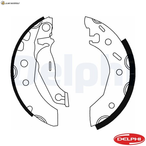 Brake shoe set ls1728 - set, ford