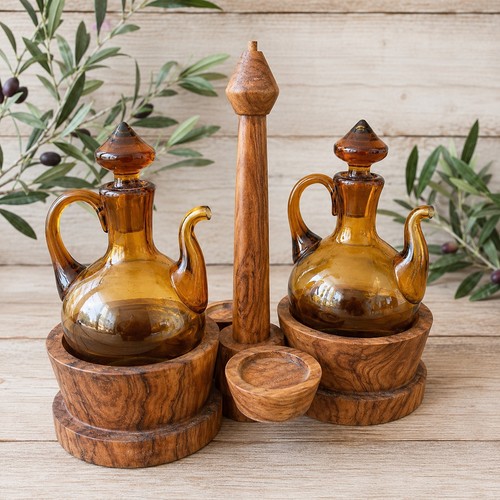 Vintage amber hand blown glass - blown,