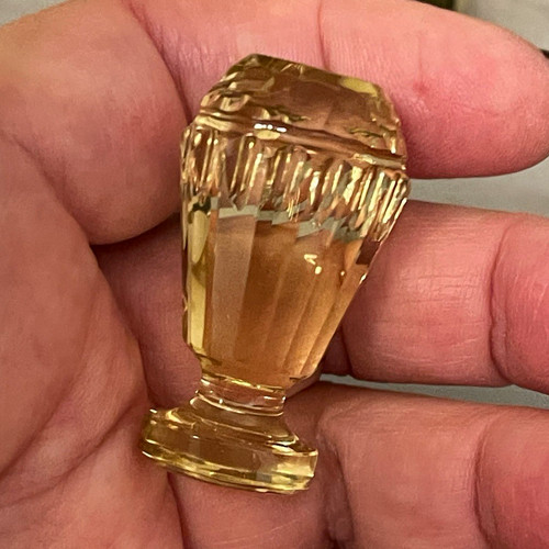 Victorian large citrine carved - large,