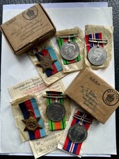 Two WW2 medal groups to Newcastle brothers, with Original Boxes and one Form.