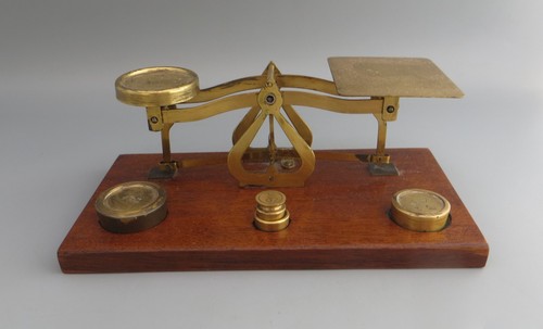 Vintage set brass postal - vintage,