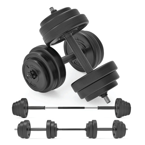 Vinyl dumbbell set - dumbbell,