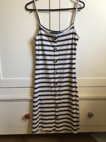 Primark stripe button white - primark,