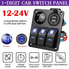 3 Gang 12V-24V Inline Fuse Box
