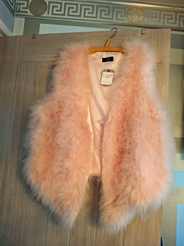 Luxe womens pink feather - luxe, stole