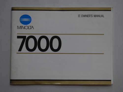 Minolta 7000 camera - minolta,