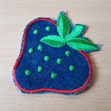 Vintage denim sew on  patch - unused