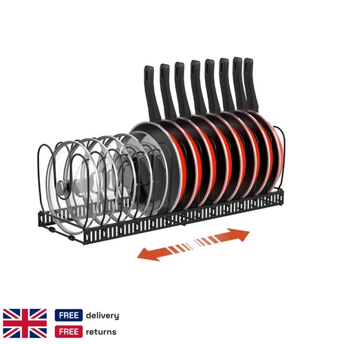 Expandable cookware organizer - cookware,