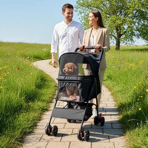 Pet travel stroller dog cat - stroller,