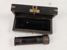 Gilbert and Sons Kaleidoscope Marked 1895 in Wood Case Royal Navy Gift 5.5"
