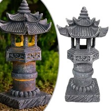 Solar Resin Pagoda Lamp with
