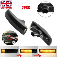 2X SMOKED SIDE REPEATERS INDICATOR LIGHT For LAND ROVER DISCOVERY 3 4 Freelander
