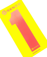 Set of 4 Senzo Red Race Number