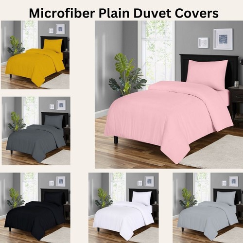 Microfiber plain duvet covers - microfiber,