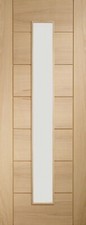 Palermo Original 1 Light Internal Oak Pre Finished Door Clear Glass BAD EDGE