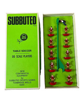 Vintage Subbuteo team all dark red