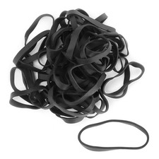 50x Tattoo Rubber Bands Black
