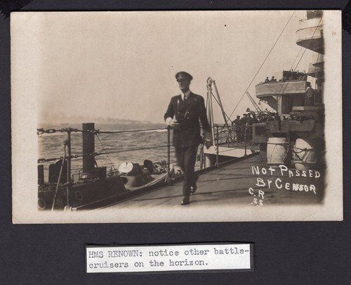 1917 rppc hms renown - rppc,