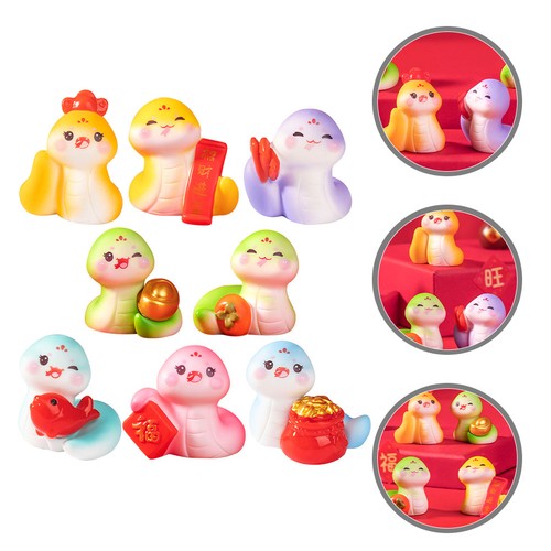 Pcs lucky snake figurine - 8,
