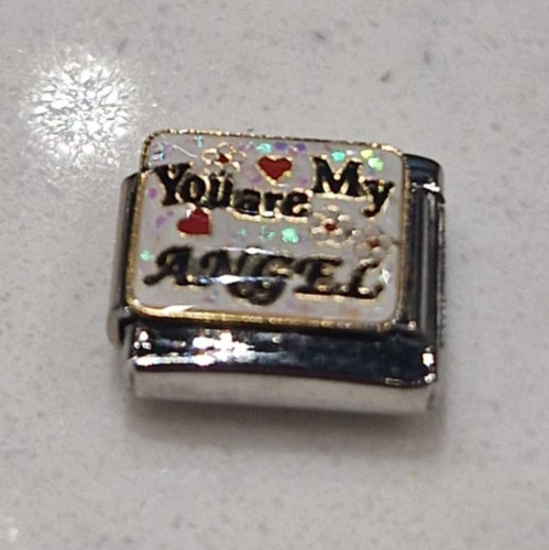 Angel italian charm link - charm, 9mm