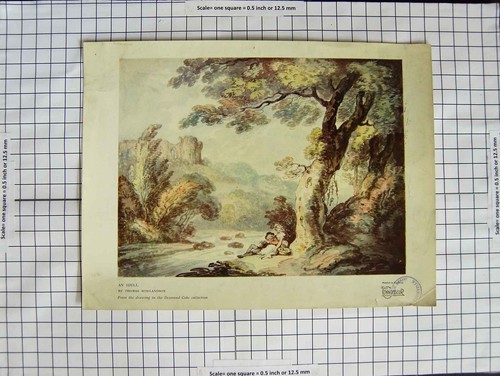 Old vintage print c1790 - old,
