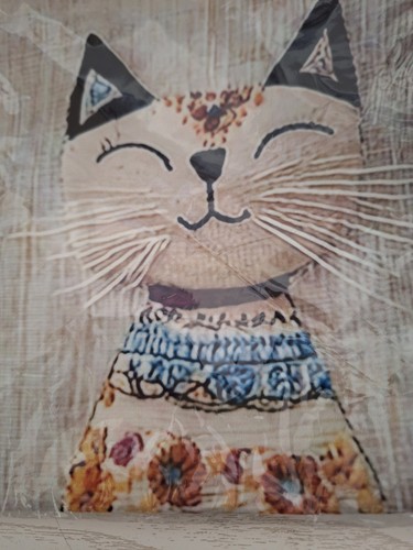 Cat themed cushion - themed, cover