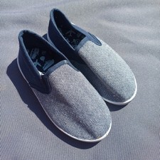 Boys Shoes Eur 27 Size 9 Blue Flat Summer Kids Slip On Espadrilles 