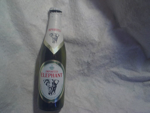2003 elephant beer bottle 12oz - beer,