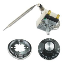 HOT CUPBOARD BAIN MARIE PLATE WARMER UNIVERSAL THERMOSTAT KIT 30-110°C WITH KNOB