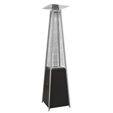 Dellonda Pyramid Propane Gas Outdoor Garden Patio Heater Warmer 13kW Black B