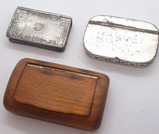 Three vintage snuff - vintage, boxes