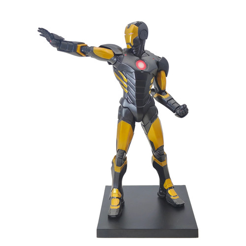 Iron man black and gold - man,