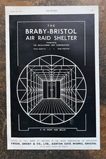 Braby Bristol Air Raid Shelters - 1939 Press Cutting 529