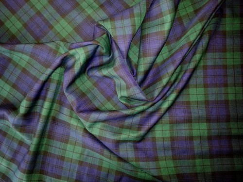 Tartan check plaid polyviscose - plaid,