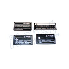 Italjet Dragster 50cc/125cc/180cc Warning Information Sticker Decal Kit For Dash