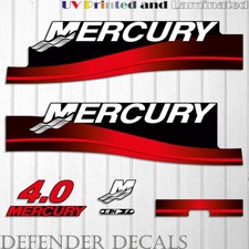 Mercury 4 HP Two Stroke 2000-2005 outboard engine decal sticker kit 4HP