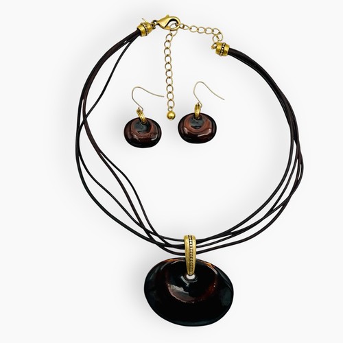 Chico brown cord enamel - chico’s,
