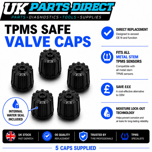 Tpms safe tyre valve caps - tyre, for