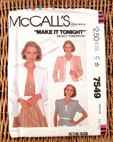 Vintage 1980s mccall sewing - vintage, mccall's