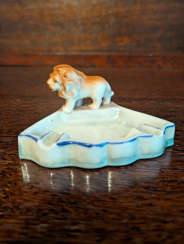 Vintage ceramic ashtray with - ceramic,